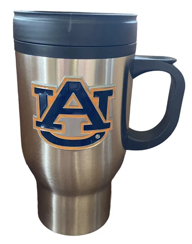 Auburn Tigers Stainless Steel 16oz Travel Mug by Great American Products-New Cover
