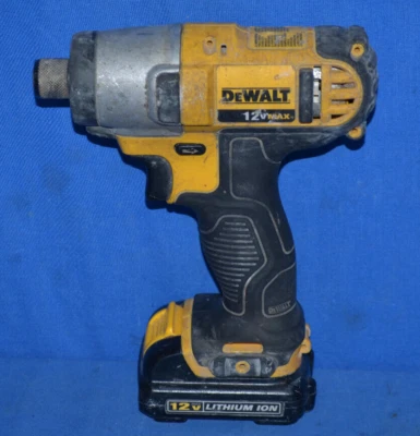 Dewalt DCF815 12V Max Li-Ion 1/4" Hex Impact Driver Tool w/ Battery - Image 1 of 2