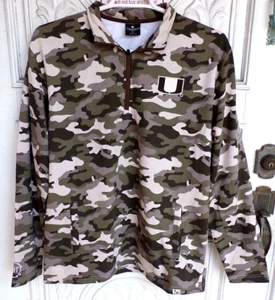 Colosseum Operation Hat Trick Miami University 1/4 Zip Size L Camo Jacket NWT - Picture 1 of 6