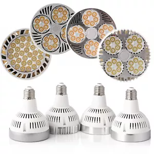 27 Grados PAR30 E27 LED Foco 35W 45W Bombilla Blanco Brillante Lámparas 240V RE - Imagen 1 de 18