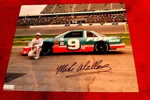 MIKE WALLACE Signed 8x10 NASCAR Racing Photo -Guaranteed Authentic - Picture 1 of 2