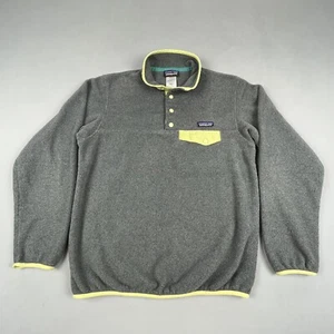 Patagonia Snap T Sweater Women's Medium Gray Pullover Synchilla Long Sleeve - Picture 1 of 17