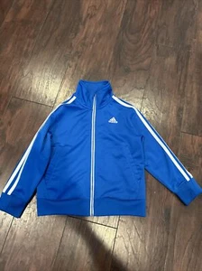 adidas Boys zip up jacket Sz 4 - Picture 1 of 1