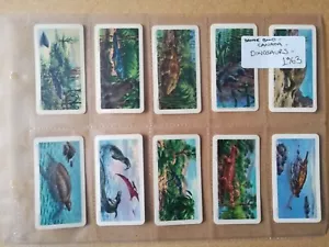 Brooke Bond Canada-Dinosaurs(1963)-Full set of 48 in sleeves - Picture 1 of 10