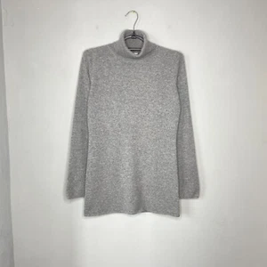 FTC Damen 100% Kaschmir Grau Long Pullover Rollkragenpullover Größe S - Bild 1 von 9