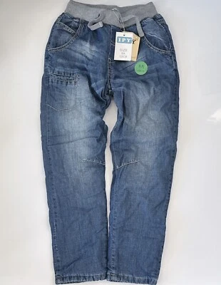 Pantalones de mezclilla de invierno cálidos acolchados para niños y niños 7-8 años Foto 1 de 4