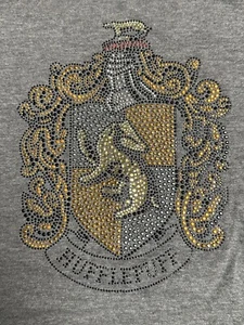 Universal Studios Harry Potter Hufflepuff Jewel Crest Long Sleeve Shirt XXL New - Picture 1 of 5