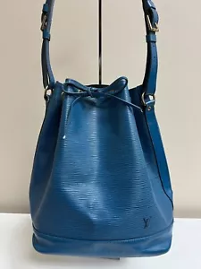 Louis Vuitton Petit Noé Shoulder Bag Blue Epi Leather - Picture 1 of 3