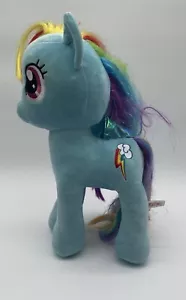 2017 TY My Little Pony 16" Plush Figure Rainbow Dash Sparkle Blue Used - Picture 1 of 7
