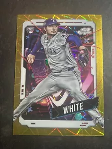 2024 Topps Cosmic Chrome Owen White #26 Gold Interstellar Refractor /50 - RC - Picture 1 of 3
