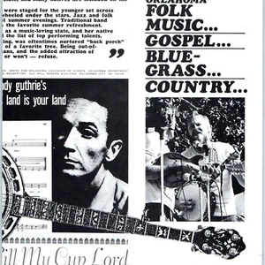 Folleto del Festival de Música Bluegrass Oklahoma década de 1970 OK Folk Blues Country De Colección 8G - Imagen 1 de 5