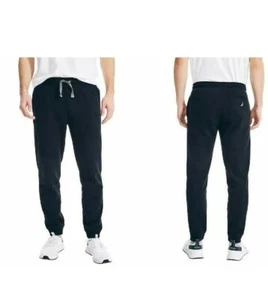 New With Tags NWT Nautica Men's Fleece Jogger Black Size XL - Picture 1 of 2
