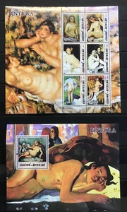 Nudes / Degas / Renoir / Manet / Art on stamps Guinea Bissau MNH** YG1 - Picture 1 of 1