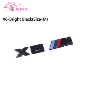 Juego de calcomanías con letras emblema maletero serie M X6M negro mate para BMW - Imagen 1 de 5