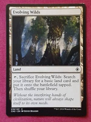 Magic The Gathering CONSPIRACY TAKE THE CROWN EVOLVING WILDS land card MTG - Image 1 of 2