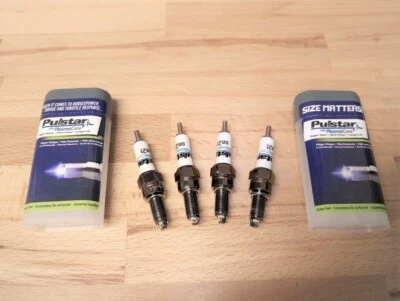 4 bujías de núcleo de plasma Pulstar se adaptan a: Yamaha FZR600, R Genesis y1989-1999 Foto 1 de 4