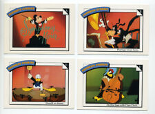 4 Disney Impel 1991 Cards Music Donald Goofy #58 59 61 62 Favorite Stories