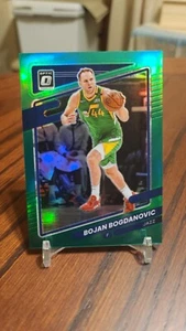 2021-22 DONRUSS OPTIC BOJAN BOGDANOVIC GREEN PRIZM 5/5 SSP! 🔥💎📈 JAZZ - Picture 1 of 2