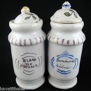 Ancien POTS PARFUMEUR Faïence MOUSTIERS marseille Pharmarcie 18ème/19ème/varages - Picture 1 of 9