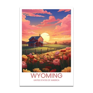Wyoming, USA - Travel Poster #2 - Picture 1 of 6
