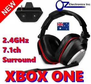 2.4GHz True Wireless Gaming Headset for Xbox One 7.1 Virtual Surround NEW - Picture 1 of 12