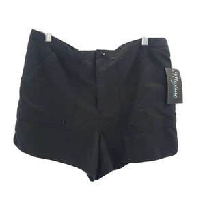 Maxine of Hollywood swim board shorts womens plus size 18 black no lining - Picture 1 of 10