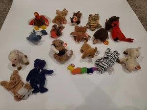 TY Beanie Babies Lot of 18 Original Retired 15 Tags, Princess, Wrinkles [AC06] - Picture 1 of 12