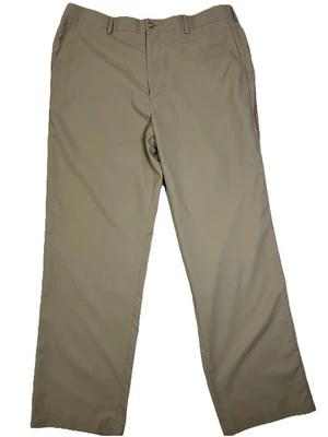 Pantalones chinos Callaway Performance para hombre 38x32 frente plano beige golf atletismo Foto 1 de 4