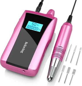 Wiederaufladbare professionelle elektrische Nagelfeile & Bohrmaschine - mit Drehzahlanzeige - Bild 1 von 7