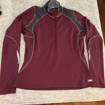 REI Co-op Women’s Size L Burgundy 1/4 Zip Pullover - Изображение 1 из 4