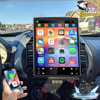9.7" CarPlay Radio Car Stereo Radio Android 13 GPS Navigation Wifi W/ Camera NEW - Image 1 of 4