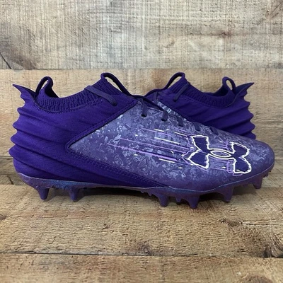 Under Armour Blur 2 MC Suede Purple Football Cleats Mens Size 12 3027978-500 NEW - Image 1 of 4