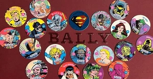 🔥1993 SkyCaps DC Comics LOTE de 20 POGs SuperMan Death Stroke lámina azul oscuro - Imagen 1 de 16