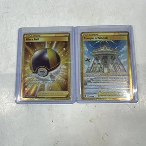 Pokemon Trainer Ultra Ball 186/172 + Temple Of Sinnoh 215/189 - Picture 1 of 14
