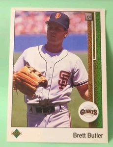 1989 Upper Deck - Brett Butler #218 - San Francisco Giants  - Picture 1 of 2