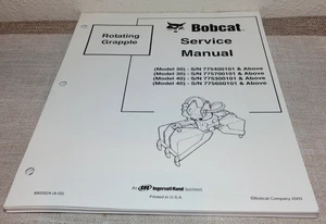 Bobcat Pinza Rotante Manuale di Servizio Parte # 6902024 - Spedizione Gratuita! - Foto 1 di 4