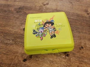 Tupperware Square Vera Dora Jungle Safari Sandwich Bagel Fruit Keeper Container - Picture 1 of 7
