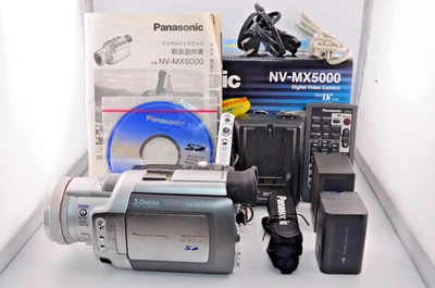 NEAR MINT in Box Panasonic NV-MX5000 3CCD Video Camera Recorde Tested Working - Image 1 of 4