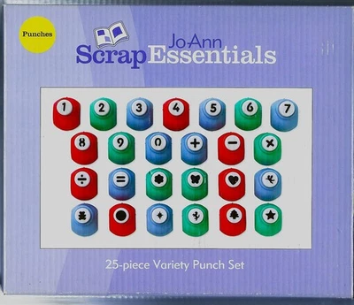 JoAnn Scrap Essentials 25-piece Variety Punch Set New - Image 1 of 2