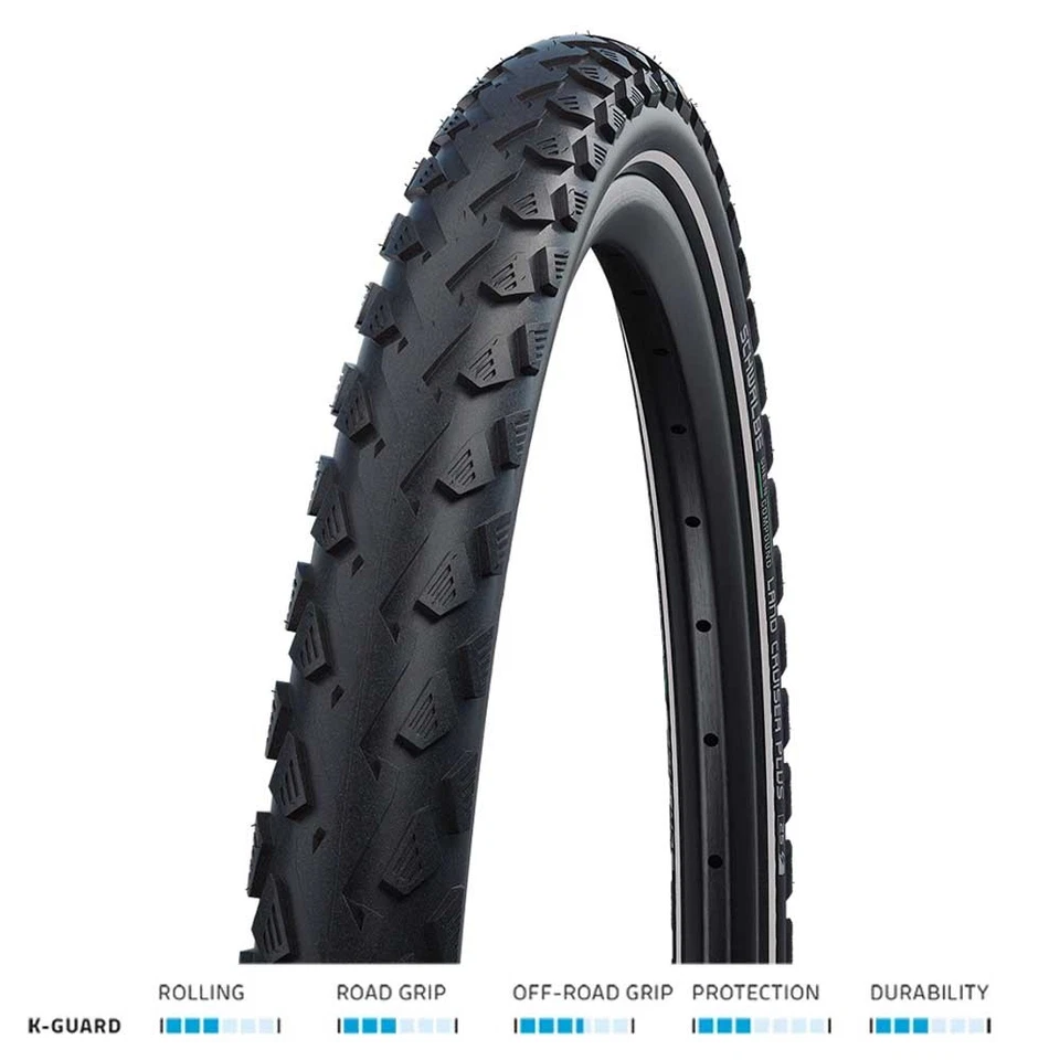 Schwalbe Drahtreifen 47-559 Land Cruiser plus Reflexstreifen