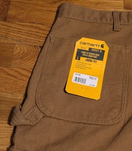 Pantalone da lavoro Carhartt Utility - 44 x 36 marrone - vestibilità ampia nuovo con etichetta Duck BN0011-M - Foto 1 di 12