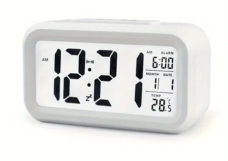 Small LED Clock, Alarm, Date, Temperature