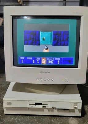 Antigo IBM Personal System/2 PS/2 Modelo 55SX 60MB HDD 6MB DOS 6.22/Windows 3.1 - Imagem 1 de 4