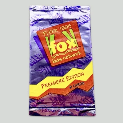 Fox Animated 1994 SEALED Trading Card Pack Rare Marvel Spiderman X-Men Vintage - Image 1 of 4