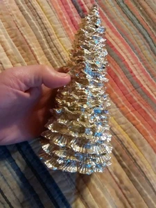 Vintage 7.5" Tall Silver Christmas Tree International Christmas GC - Picture 1 of 5