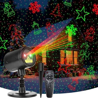 Laser Christmas Projector Lights Outdoor, Red and Green Christmas Laser Lights w - Image 1 of 4