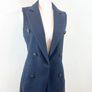 Rag&Bone "Faye" Longline Wool Blend Vest Coat Size  0 Castlecore Heritage - Picture 1 of 16