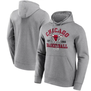 Chicago Bulls Herren Hoodie (Größe S) NBA Grau Oberteil - Neu - Bild 1 von 3