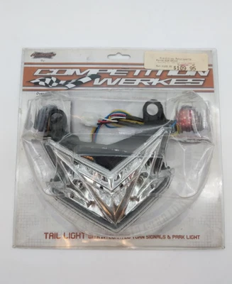 MOTOMPH ПРОЗРАЧНЫЙ ЗАДНИЙ ФОНАРЬ С ПАРКОМ KAWASAKI NINJA 2013-14 ZX6R 624-0511C - Изображение 1 из 4