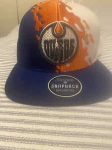 Edmonton Oilers NHL Officially Licensed Adjustable SnapBack Hat Flat Bill NEW - Picture 1 of 6